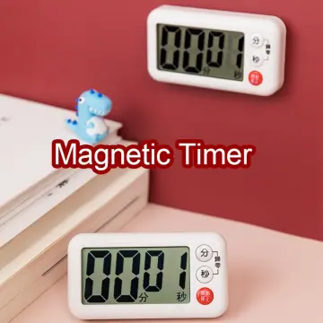 6 Pieces Digital Kitchen Timer Magnetic Countdown Timer Kitchen Loud Alarm  Stopwatch Large Digits Timer Clock for Cooking Baking Boiling Egg Sports