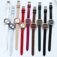 GEDI/Goldi Retro Personality Square Womens Watch Small Fashion Casual Belt Waterproof Watch 13011 【QYUE】