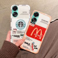 เคสใสกันกระแทก OPPOA58 A38 A78 NFC 4G 5G Ins เคสใส่โทรศัพท์นิ่ม A38 OPPO 4G ฝาครอบ2023 OPPOA78 5G