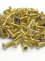 50pcs GB819 DIN965 Brass Countersunk Head Screw Phillips Cross Recessed Flat Head Machine Screws Bolts M2 M2.5 M3 M4 M5 M6 M8