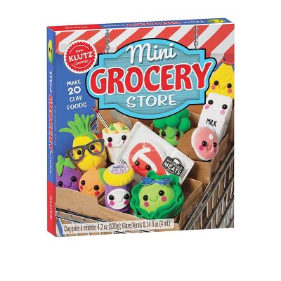 Klutz Mini grocery store childrens Handmade toy book making clay food