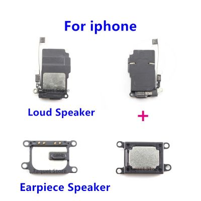 ลำโพง + หูฟังลำโพงสำหรับ Iphone X XR XS สูงสุด5S SE 2020 6 6 6S 7 8 PLUS Lound สปีกเกอร์แบบวงแหวนอะไหล่สายเคเบิลยืดหยุ่นด้านใน