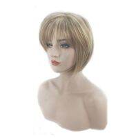 HAIRJOY Synthetic Hair Women Bob Pixie Style Wig Double Color Mixed Short Straight Wigs Free Shipping Gift ของขวัญ