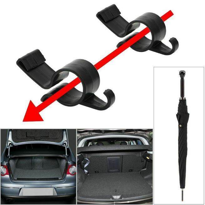 Car Trunk Rear Boot Umbrella Holder Rear Clip Hook Towel Hanger