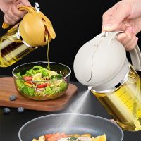 ✢✑ 2 In 1 Olive Sprayer And Automatic Dispenser 550ml Large Capacity With Scale Oil Spray For Baking Dining Room Kitchen Cooking