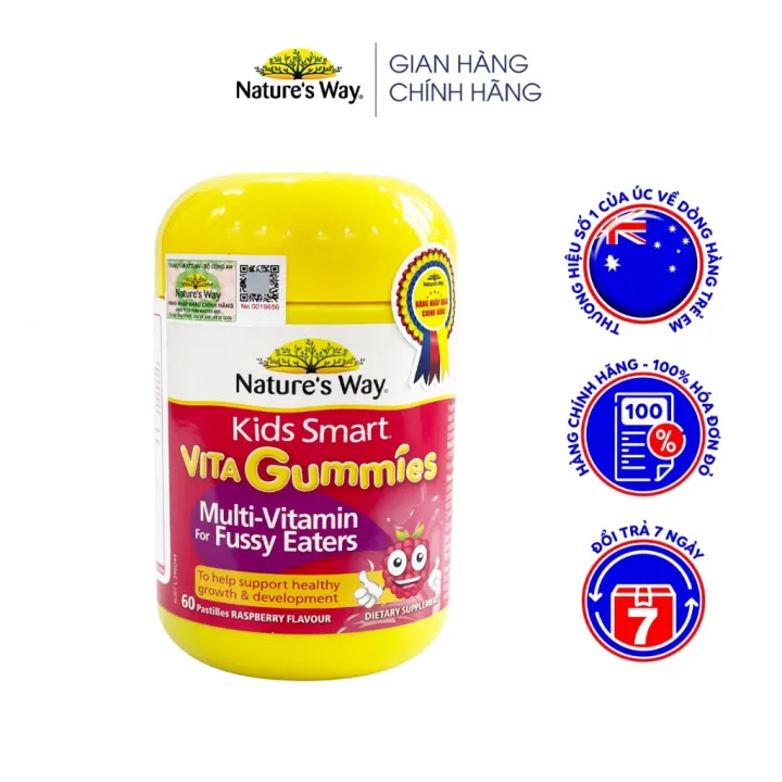 Kẹo Dẻo Cho Bé Nature’s Way Kids Smart Vita Gummies Multi Vitamin For Fussy Eaters Kích Thích Ăn Ngon 60 Viên – NATURE’S WAY , SKU-1310457868_VNAMZ-5119248768 – lazada.vn 🛒Top1Shop🛒 🇻🇳Top1Vietnam🇻🇳 🛍🛒 🇻🇳🇻🇳🇻🇳🛍🛒