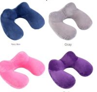 U-Shape Travel Pillow for Airplane Inflatable Neck Pillow Travel Accessories 4Colors Comfortable Pillows for Sleep Home Textile