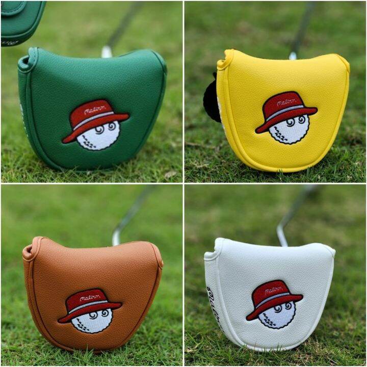 Mallet Golf Putter Headcover Malbon Embroidery Putters Head Cover PU