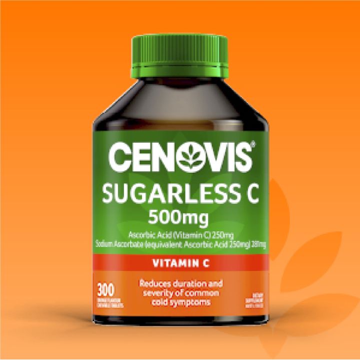 Cenovis Vitamin C 500mg Sugarless 300 Chewable Tablets | Lazada PH