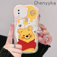 เคส Chenyyka สำหรับ VIVO Y85 V9 V9เยาวชน V9โปร Y85A Z1i Z3x น่ารักหมีน้ำผึ้งสีสันสดใสเนื้อครีมนุ่มเคสมือถือเคสโปร่งใสลายกล้องถ่ายรูปสร้างสรรค์ฝาครอบป้องกันซิลิโคน