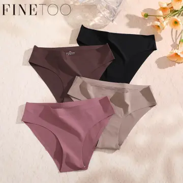 FINETOO Plus Seamless Lace Trim Panties