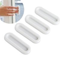 4Pcs Self-adhesive Sliding Door Handle Punch Free Glass Window Doors Handle for Wardrobe Cabinet Drawer Auxiliary Handle Tools Door Hardware Locks