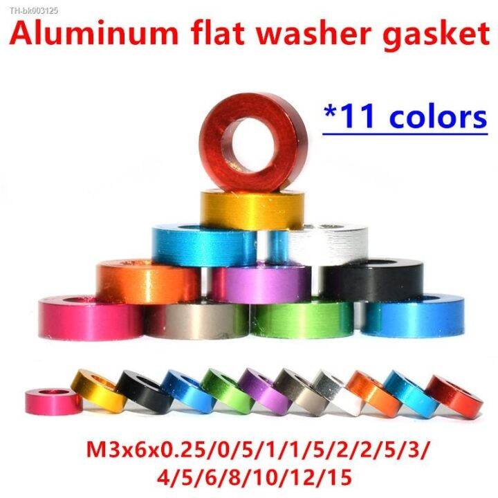 20pcs-lot-m3-aluminum-washer-m3x6x0-25-0-5-1-1-5-2-2-5-3-4-5-6-8-10mm-m3-colourful-anodized-aluminum-flat-washers-gasket