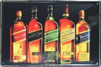 Johnnie Walker วิสกี้โลหะป้ายดีบุกสไตล์วินเทจเครื่องประดับติดผนังตกแต่งกาแฟและบาร์ขนาด X