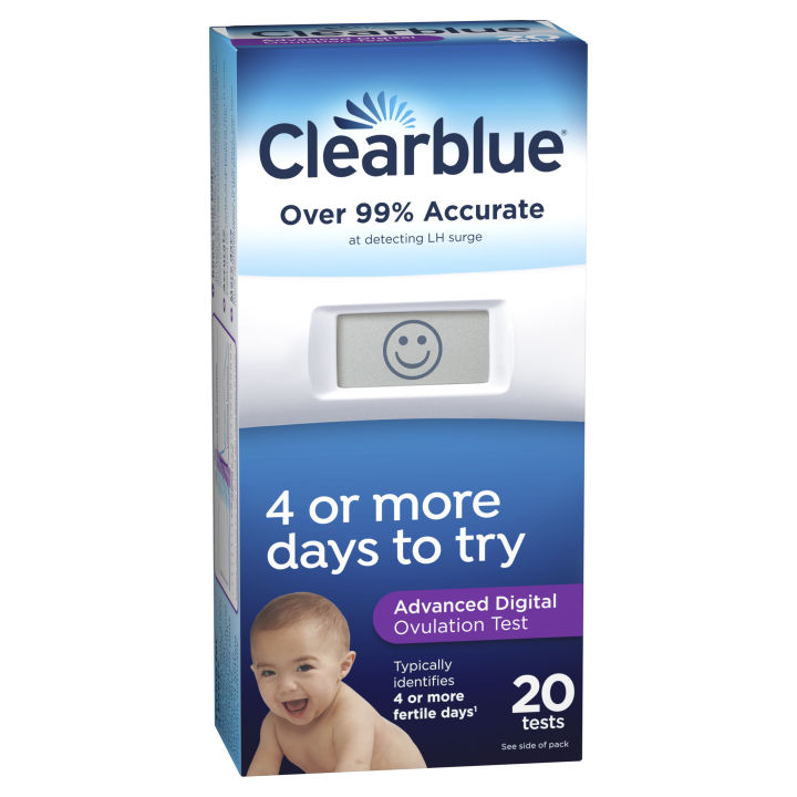 ชุดทดสอบการตกไข่แบบดิจิตอล-clearblue-ovulation-20-tests