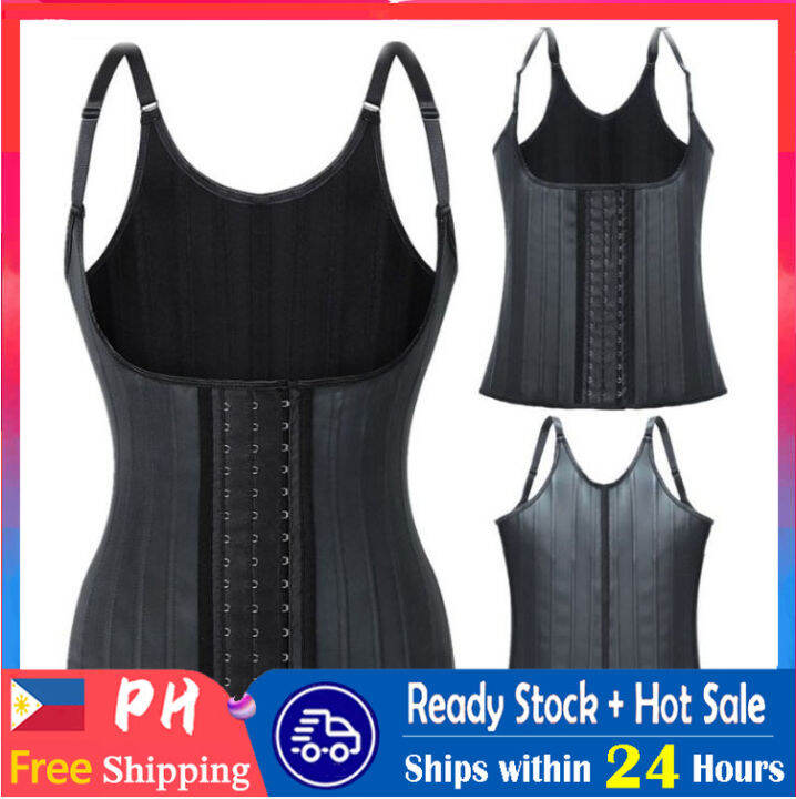 25 boned latex corset body shaper original sling waist trainer body