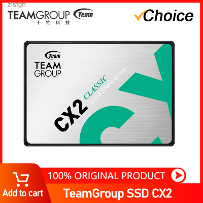 TeamGroup CX2 SSD 256GB 512GB 1TB 2TB GX2 128GB 2.5นิ้ว SATA III 3D NAND โซลิดสเตทไดรฟ์ภายใน Zlsfgh