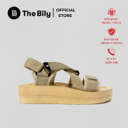 Giày Sandal Nữ The BiLy Quai Chéo Đôi Dây Dù Đế Eva Siêu Êm Nhẹ Cao 3cm