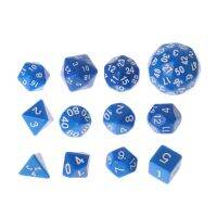 ✪【 Rove-Shop】12ชิ้น/เซ็ต Multi-Sided Polyhedral ลูกเต๋า D4 D6 D8 D10 D12 D20 D24 D30 D60 Dungeons