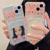 Transparent Shockproof Soft Cute Fox Case Compatible for IPhone 11 13 Pro Max 12 Pro Max 13 Mini XS Max XR X 7 8 Plus 6S SE 2020 Silicone Shockproof TPU Phone Cover Casing