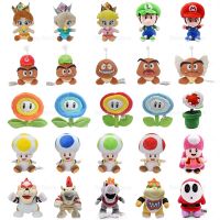 30 Styles Anime Plush Baby Princess Peach Ice Fire Flower Toad Goomba Bowser Soft Stuffed Toy Children Adult Birthday Gift