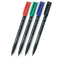 STAEDTLER 313s ปากกามาร์กเกอร์ถาวร กันน้ำ สีน้ำมัน Fine Tip Wallet สีดำ สีน้ำเงิน สีเขียว สีแดง Draw for CD Graffiti Metal Glass-czechao