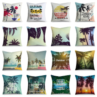 Tropical plant landscape Design Cushion Cover Pillow Case Sofa Pillow Cover(45 cm x 45 cm)