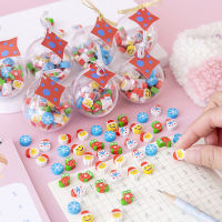 UNI Creative Christmas Ball Erasers Cute Snowman Mini Erasers Student Christmas ตกแต่งคริสต์มาส