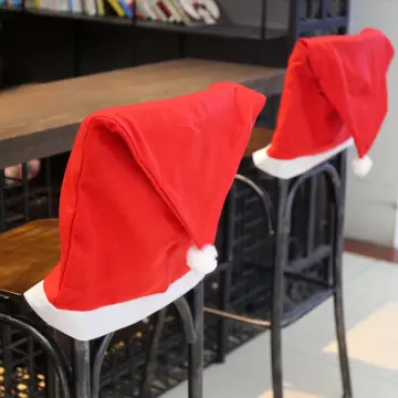 Santa hat chair discount covers dollar tree