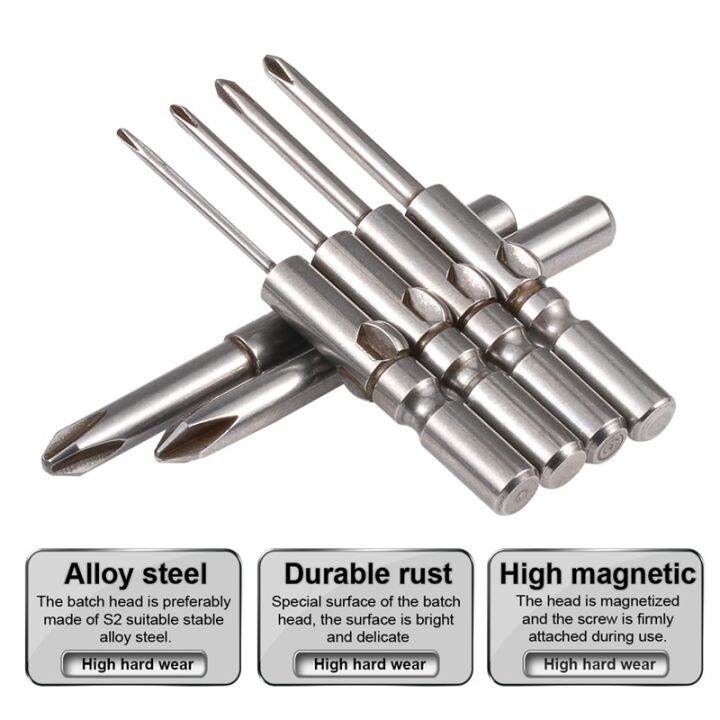 hoen-11pcs-cross-phillips-magnetic-screw-bit-round-shank-drill-bits-quick-change-screwdriver-for-dc-powered-electric-screwdriver-screw-nut-drivers