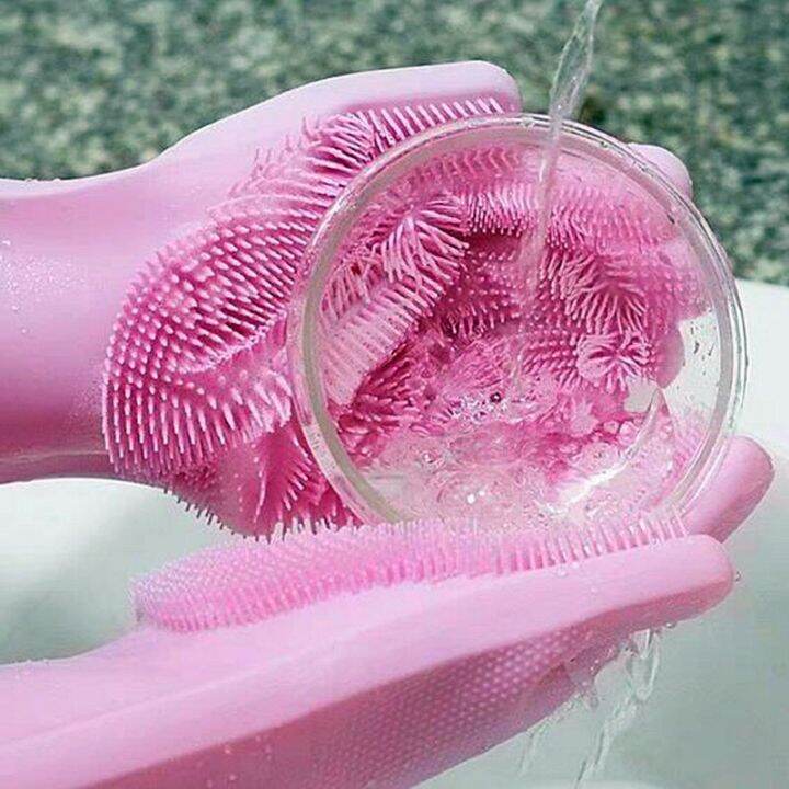 40-230c-available-dishwashing-gloves-silicone-dish-washing-gloves-household-microwave-oven-glove-car-pet-brush-cleaning-tools-safety-gloves