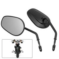 Motorcycle Black Long Stem Rearview Side Mirrors For Harley Touring Road King Dyna Softail FLHTC Classic Sportster XL 1200 883 Mirrors