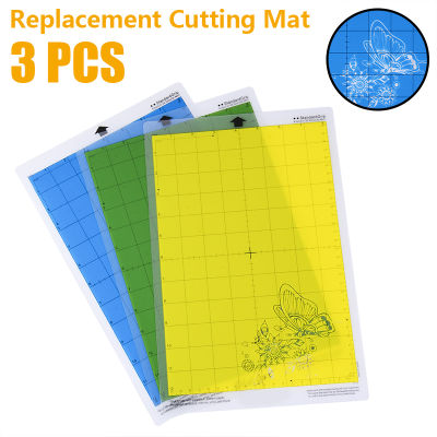 3Pcs Color Replacement Cutting Mat PVC Material Non-Slip Adhesive For Silhouette Cameo Plotter Machine Protect Cutter Blade