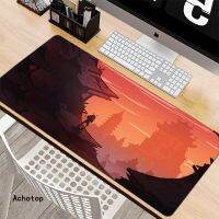 Japanese Style Samurai Mouse Mat Gamer Mousepads Desk Pad 900X400 XXL Rubber Locking Edge Keyboard Mat For Computer Laptop Pad