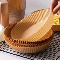 100/50 Pieces Air Fryer Disposable Paper Lining Round Non-stick Mat Oven Baking Paper Oil-proof Absorbent Mat Kitchen Baking Other Specialty Kitchen T