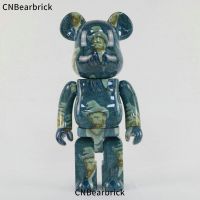 Bearbrick Van Gogh Self Portrait Building Block Bear 400% ตุ๊กตาแฟชั่นเครื่องประดับทำมือ