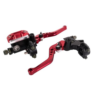 7/8 22mm Sport Bike Adjustable Brake Clutch Lever with Hydraulic Master Cylinder Reservoir for Motorcycle Tuning