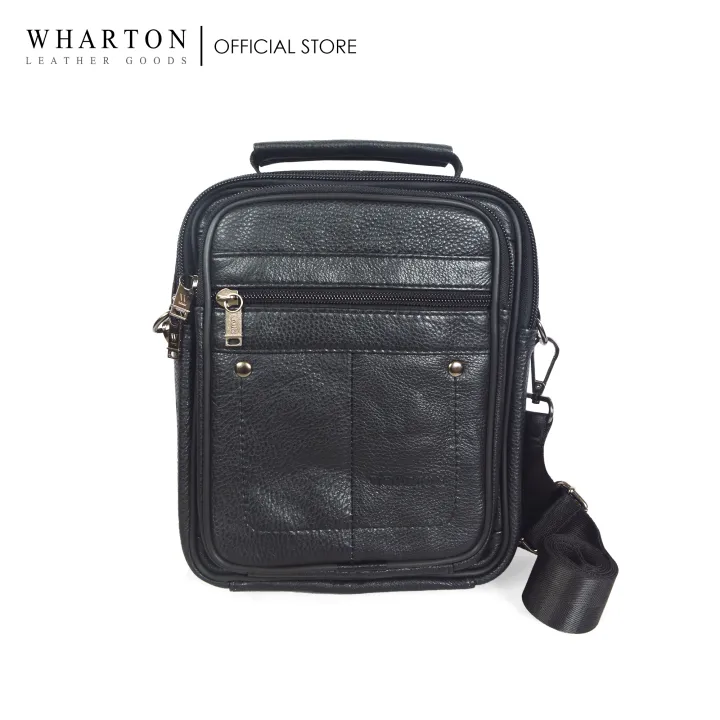 Wharton Slim Leather Sling Bag Lazada PH