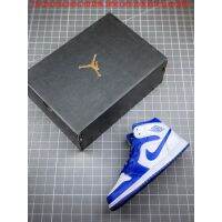 2023 Original J 1 Mid Hyper Royal White Blue Mens Shoes Womens Shoes(gift) Sports Shoes