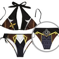 [COD] New swimsuit Yuanshen surrounding cos three-point bikini digital printing swimming supplies swimwear