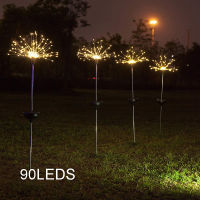 20012090LEDS Solar String Light Dandelion Firework String Outdoor Waterproof Fairy Lights Courtyard Garden Home Decor