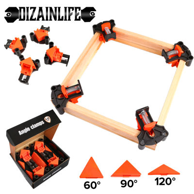 6090120 Degree Woodworking Clamps Right Angle Fixing Clips Picture Frame Corner Clamp DIY Fixture Tool Wood working Hand Tool