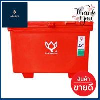 ตู้แช่ขาสูงมีบานพับพร้อมมือจับ ดอกบัว รุ่น LF-80 ขนาด 80 ลิตร สีแดง **คุ้มที่สุดแล้วจ้า**