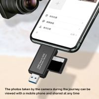 {Shirelle Electronic Accessories} 3 In 1ไมโคร TF การ์ดรีดเดอร์ SD USB 2.0 OTG แฟลชไดร์ฟความเร็วสูงหน่วยความจำอัจฉริยะคอมพิวเตอร์แล็ปท็อปอะแด็ปเตอร์สำหรับแอนดรอยด์