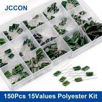 150Pcs 15Values Polyester Film Capacitor Assortment Box Kit 0.33NF 2A331J 470NF 2A474J 2A821J 2A102J 2A393J 2A474J