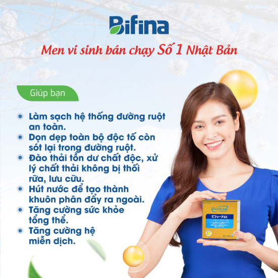 Thải độc đại tràng, thải độc ruột - bifina nhật bản, loại ex 60 gói - ảnh sản phẩm 3