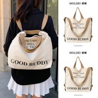 Summer large-capacity commuter all-match portable tote bag ladies 2023 new one-shoulder dual-purpose canvas bag 【QYUE】