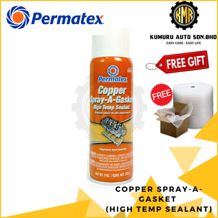 PERMATEX COPPER SPRAY A GASKET HIGH TEMPERATURE SEALANT (255g) Lazada