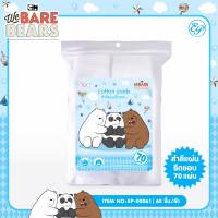 สำลีแผ่นรีดขอบแบบเหลี่ยม 70 แผ่น We Bare Bears