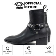 Giày da harness boots thời trang INICHI G1120 da lì đế cao